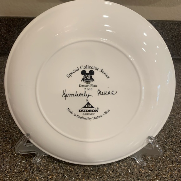 Dudson China Other Disneyland 5th Anniversary Dessert Plates6
